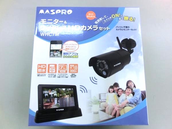 マスプロ ワイヤレスカメラ＆モニターセット WHC7M 